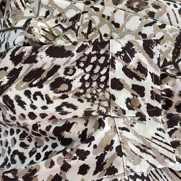 Chico's Zenergy Animal Print Jacket Size Large/12/Chico's 2 - Picture 8 of 11